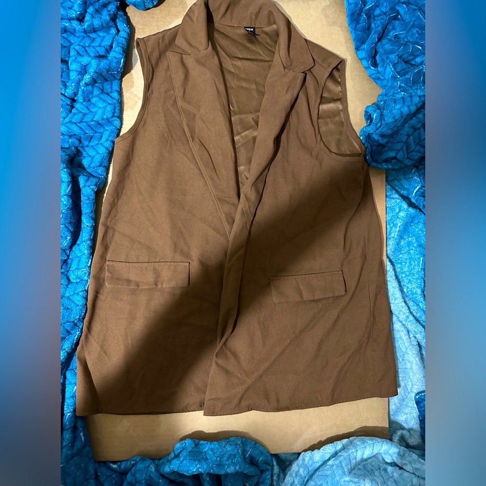 Brown vest from shein
